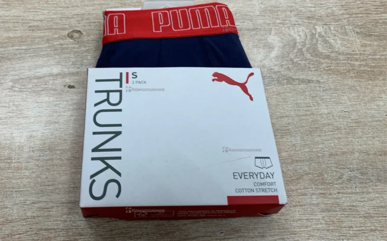 Трусы мужские (2шт) Puma Basic Trunk синий/серый