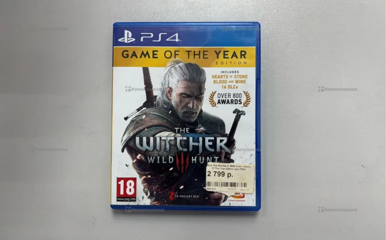 PS4. Диск Ведьмак Дикая Охота