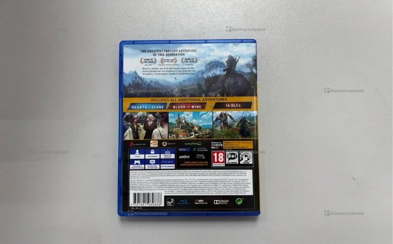 PS4. Диск Ведьмак Дикая Охота