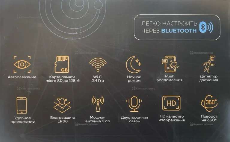 Уличная поворотная Wi-Fi камера видеонаблюдения