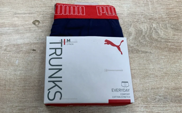 Трусы мужские 2(шт) Puma Basic Trunk синий/серый