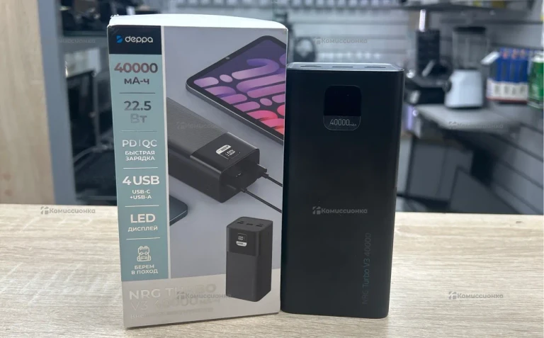 Deppa NRG turbo PowerBank 40000 mAh