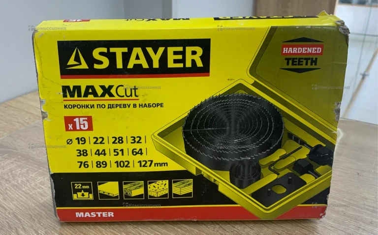 Набор кольцевых коронок по дереву STAYER Maxcut 12