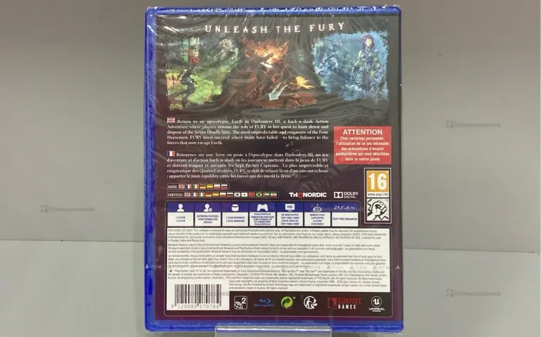 PS4. Диск DARKSIDERS 3